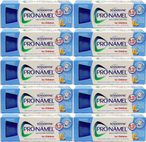 10 Packs of Sensodyne Pronamel Children Daily Fluoride Toothpaste! European!