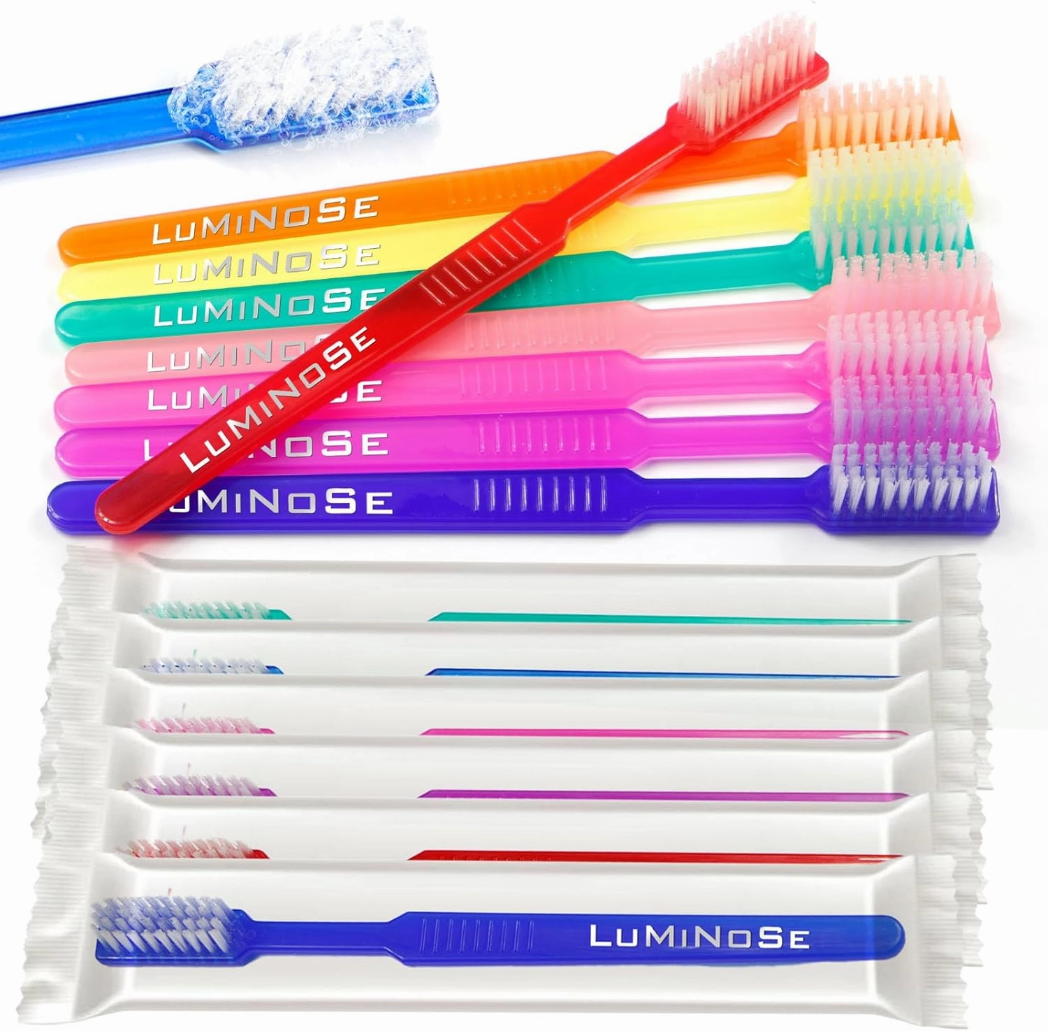 100PCs Disposable Prepasted Toothbrush Convenient Travel Toothbrushes, Portable Oral Care, On-The-Go Cleaning, Easy Use, Travel Essentials, Eco-Friendly Toothbrushes
