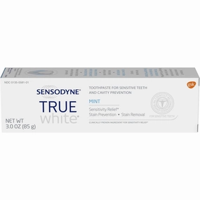 12-Pack: Sensodyne True White Mint Sensitivity Toothpaste 3oz