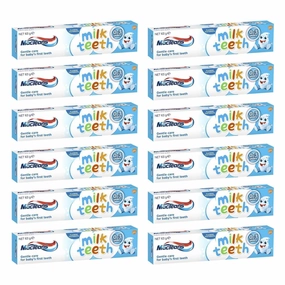 12x Macleans Milk Teeth Toothpaste 0-3 years 63g