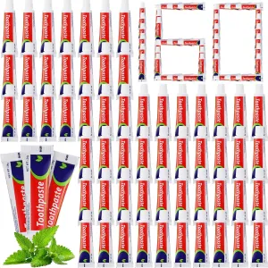 160 Pcs 0.85oz Mini Toothpaste Bulk Regular Mint Toothpaste, Helps Freshens Breath, Travel Size for Home Hotel Office School Travel