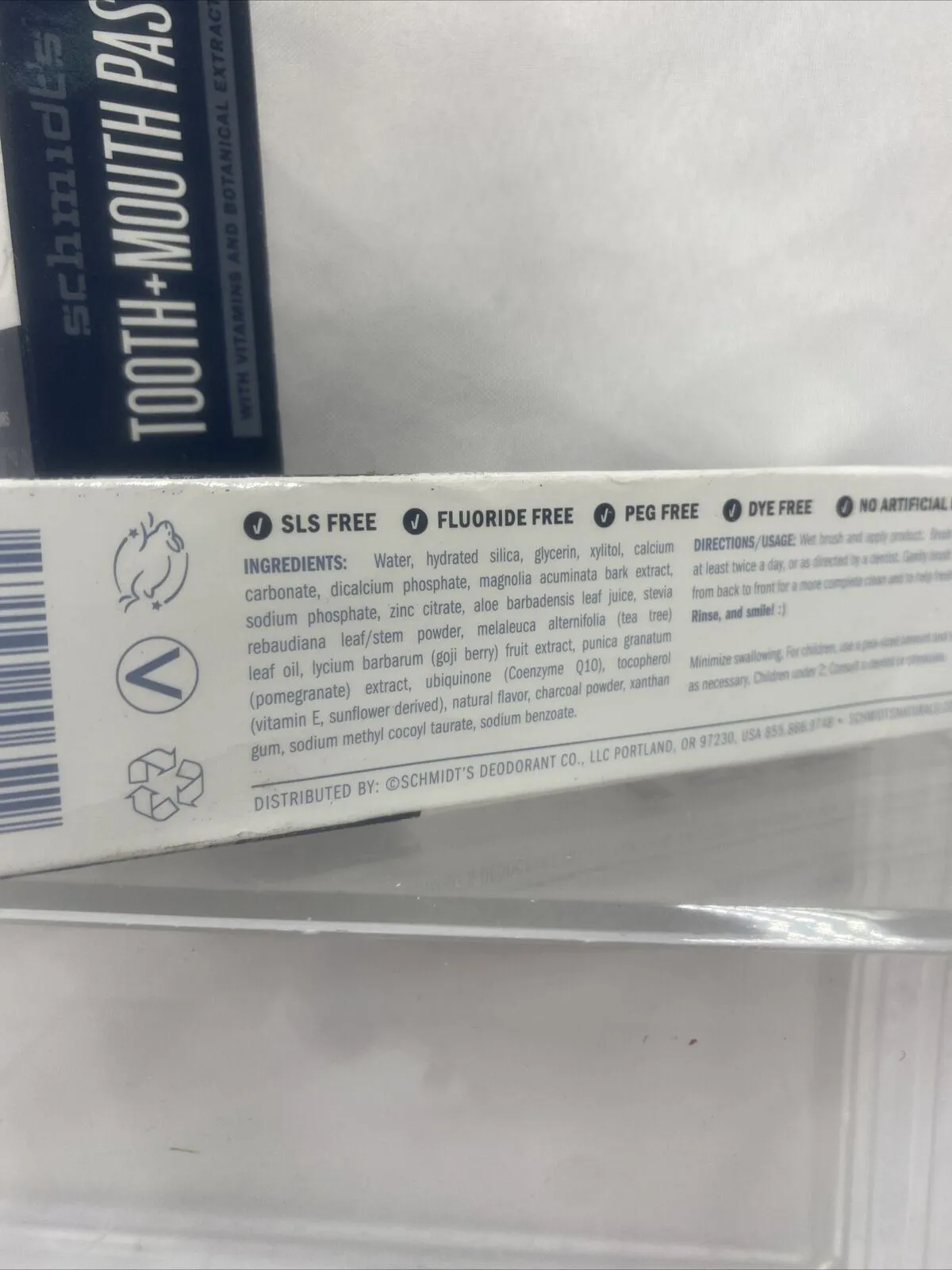 (2) Schmidt's Activated Charcoal Toothpaste 4.7oz Wondermint Whiten