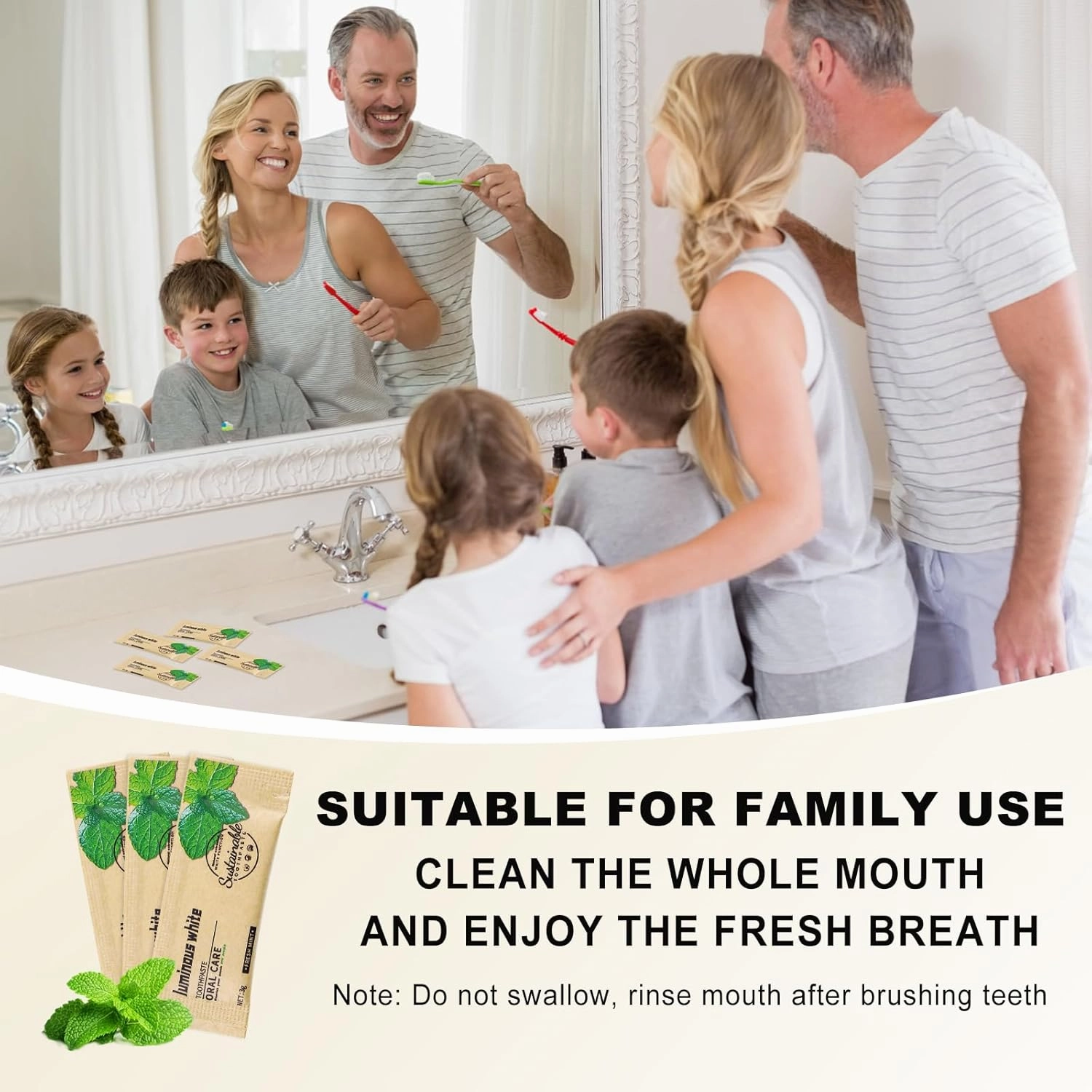 200 Pack Too Small Bulk Travel Size Toothpaste,0.105 oz Extra Small Toothpaste Travel Size Bulk Mint Mini Disposable Toothpaste for Hotel,Guests,Homeless,Charity(Only Good for Single Use)