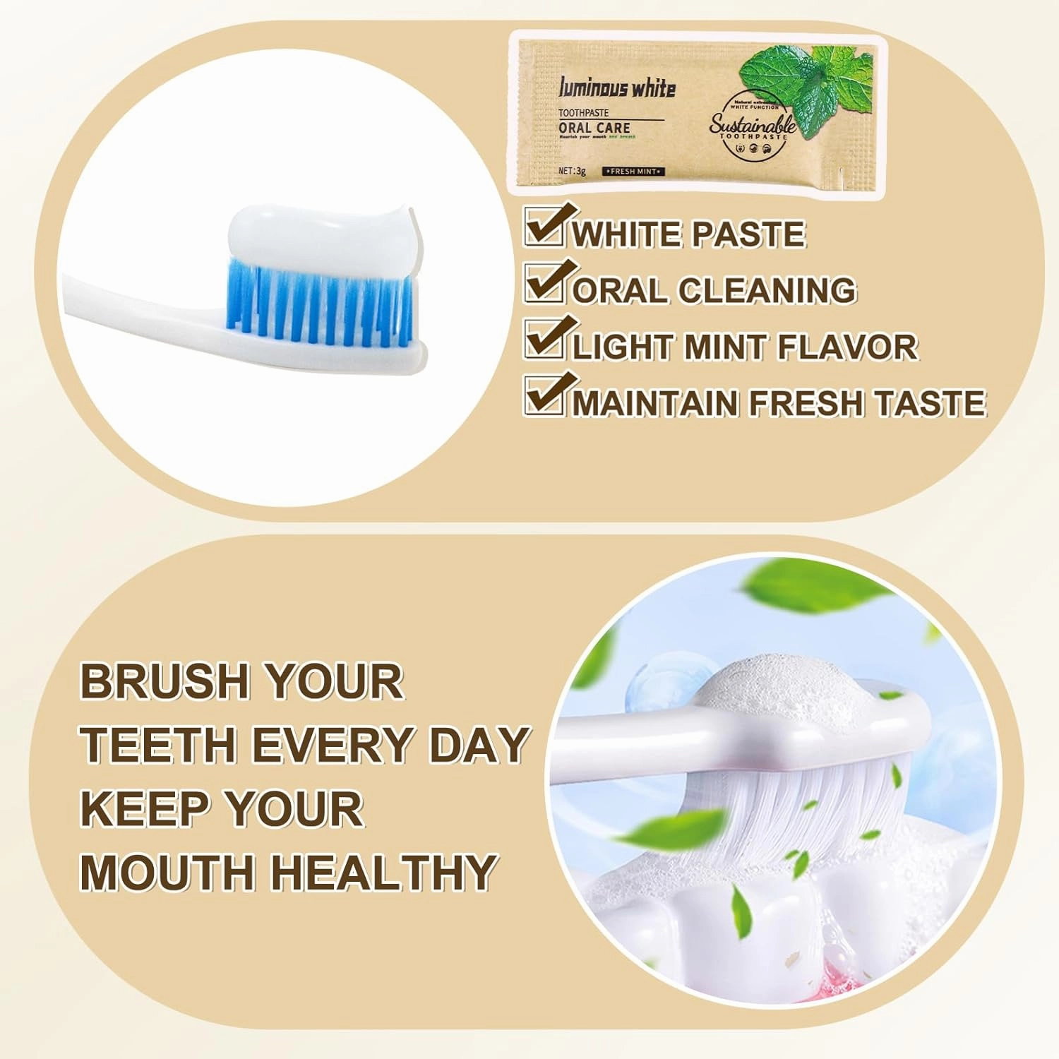 200 Pack Too Small Bulk Travel Size Toothpaste,0.105 oz Extra Small Toothpaste Travel Size Bulk Mint Mini Disposable Toothpaste for Hotel,Guests,Homeless,Charity(Only Good for Single Use)