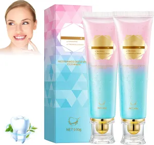 2Pcs Acssart Radiant Whitening Toothpaste,Niacinamide Intensive Whitening Toothpastes,Nicotinamide Toothpaste Radiant Whiten Toothpastes