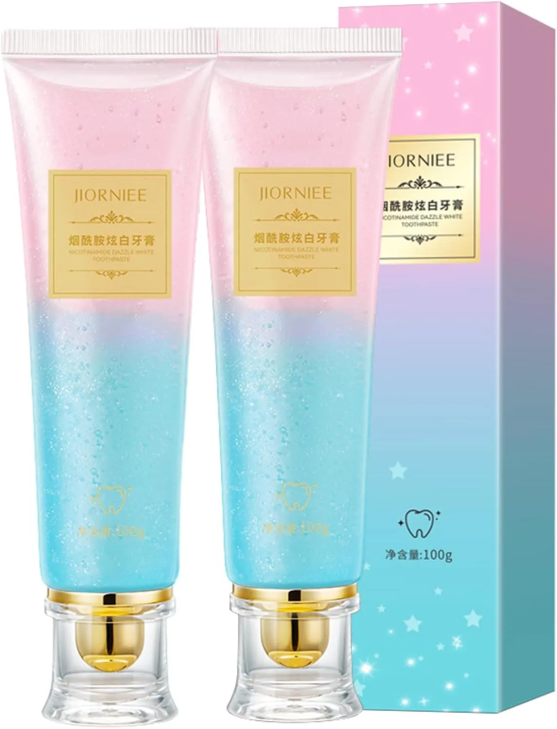 2PCS Niacinamide Toothpaste,Toothpaste,Fresh Breath Toothpaste,Promotes Healthy Teeth and Gums
