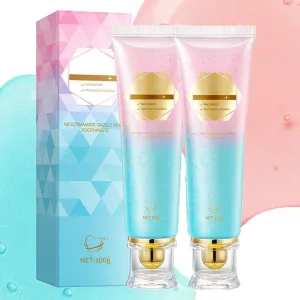 2PCS Niacinamide Whitening Toothpaste-Intense Triple Whitening, Fluoride-Free, Gentle Mint, Breath Freshening (2pcs)