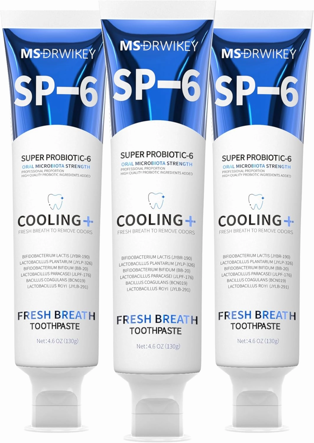 3-Pack Cooling Fresh Breath Toothpaste | Long-Lasting Freshness | Fluoride-Free & Enamel-Safe | Perfect for Daily Use