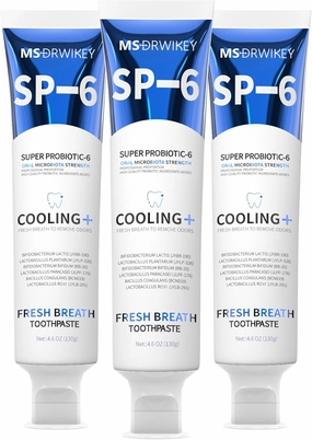3-Pack Cooling Fresh Breath Toothpaste | Long-Lasting Freshness | Fluoride-Free & Enamel-Safe | Perfect for Daily Use