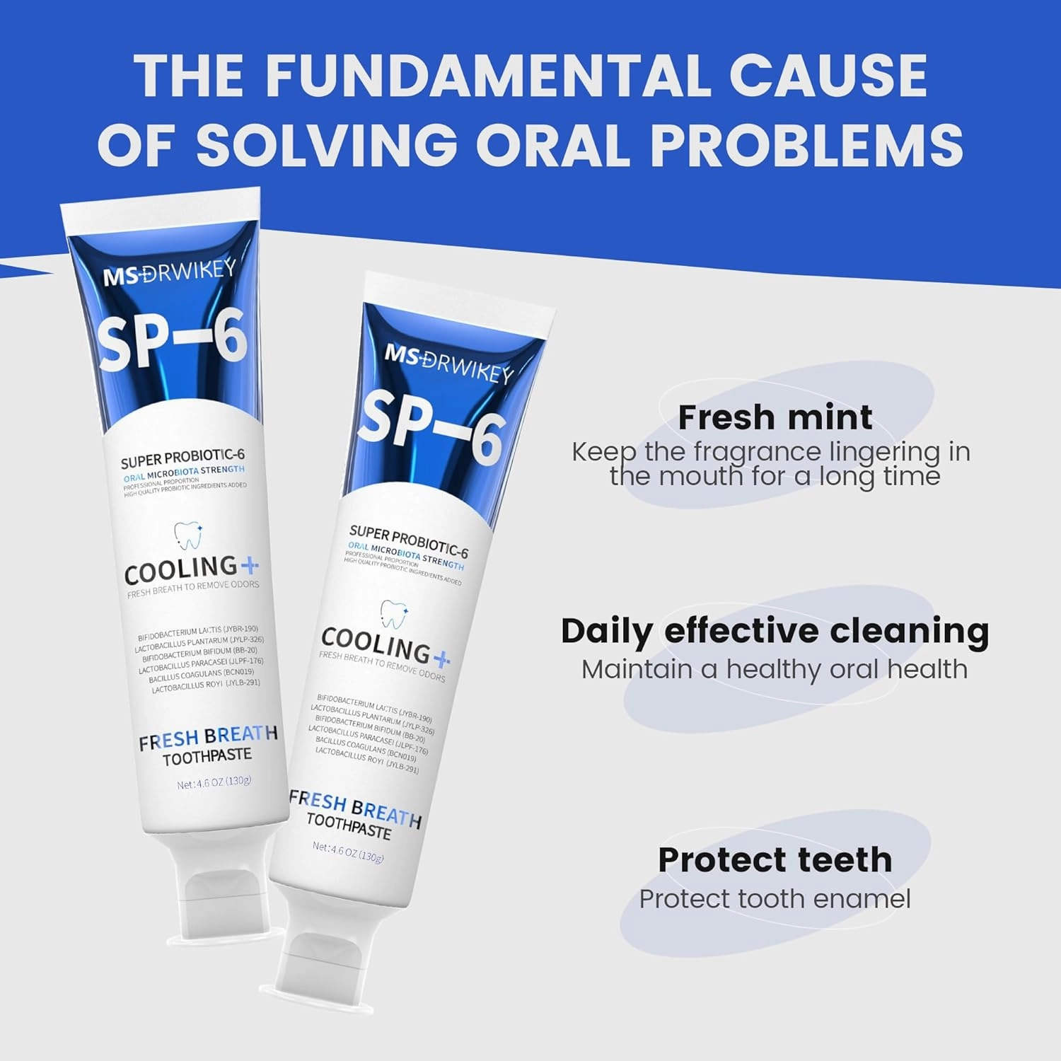 3-Pack Cooling Fresh Breath Toothpaste | Long-Lasting Freshness | Fluoride-Free & Enamel-Safe | Perfect for Daily Use