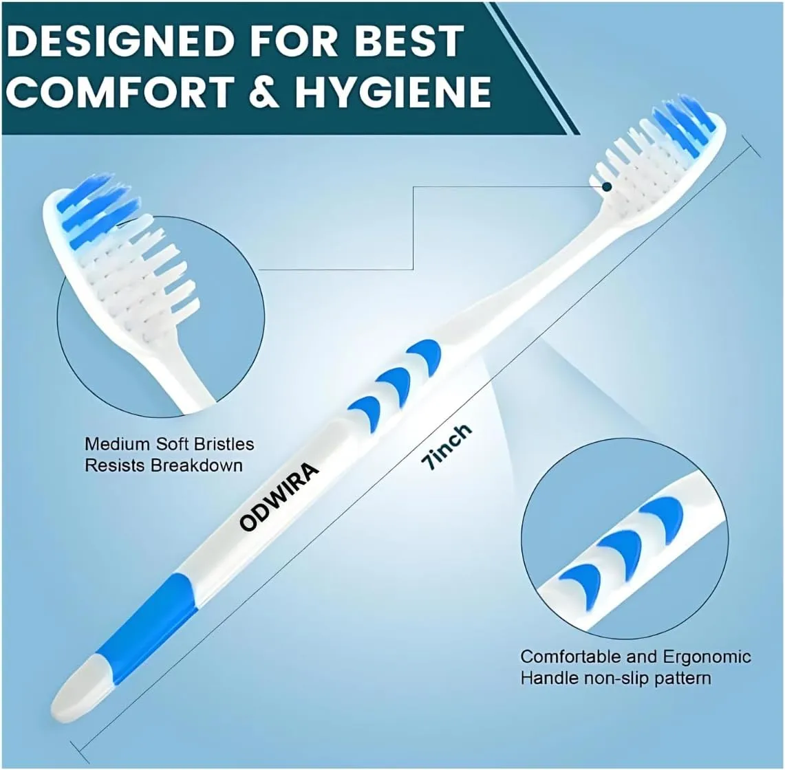 4-Pack Cavity Protection Fresh Toothpaste with Fluoride, Regular Flavor, 8oz, (Total 32 oz) Plus 1-Pack ODWIRA Toothbrush for Colgate Toothpaste
