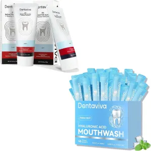 40 Pack Travel Mouthwash and Toothpaste 2 Pack for Teeth Overal Repair