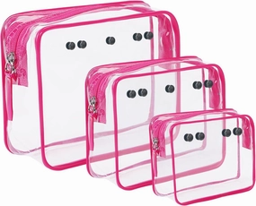 4 Packs Clear Bogg Beach Tote Bag Accessories suitable for Bogg Bag Insert Bag Travel Cellphone Makeup Clean Toiletry Brush Organizer Cosmetic Divider Storage Inner Pouch -Black