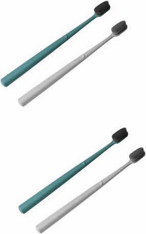 4 Pcs Nylon Silk Toothbrushes Single Tufted Toothbrush Charcoal Toothbrush Toothbrush Toothbrushes Bulk Travel Size Toothpaste Interspace Toothbrush Soft Bristle Toothbrush
