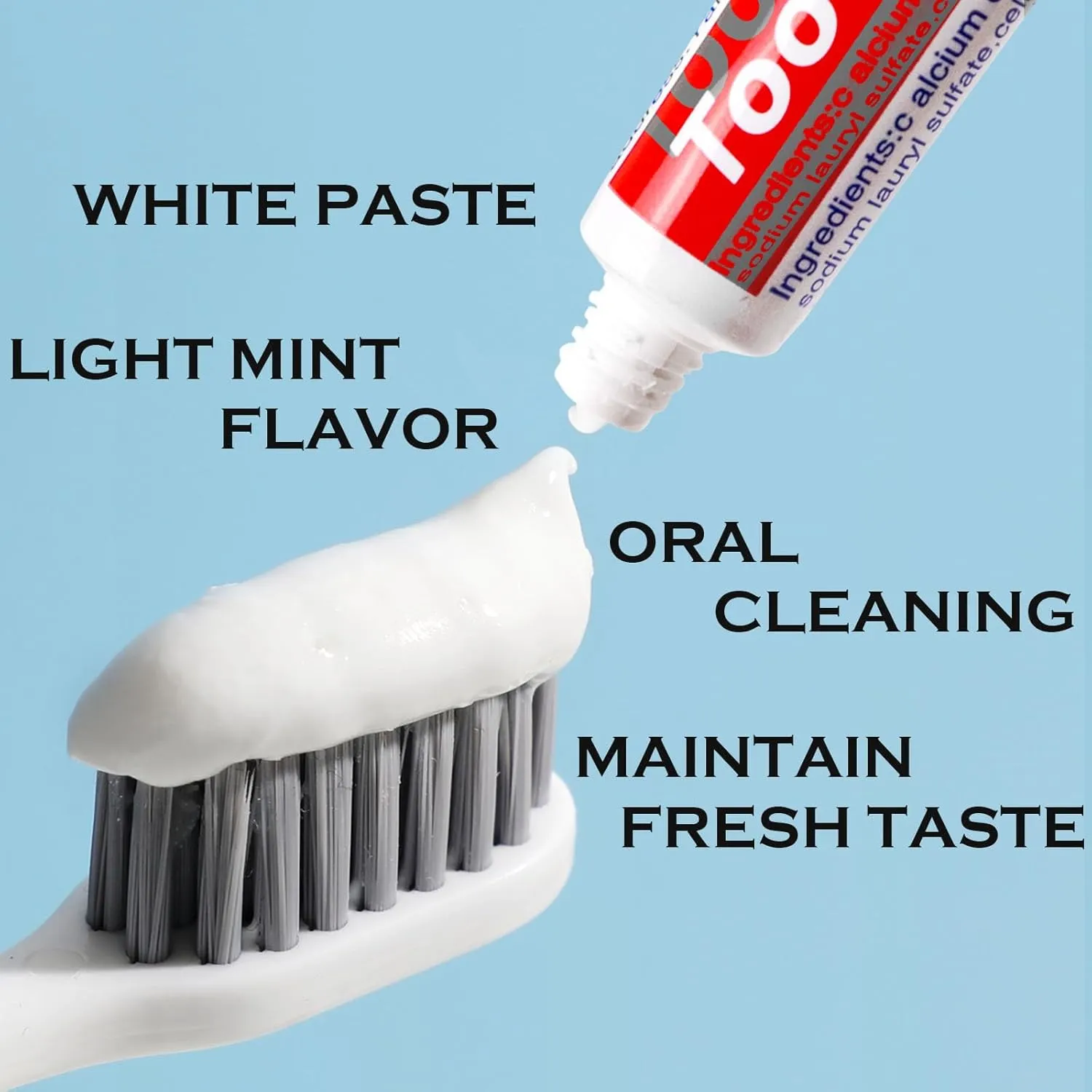 50 Tubes Bulk Travel Size Toothpaste,Extra Small 0.35oz Small Toothpaste Travel Size Bulk 0.8x3.5 inches Peppermint Mini Disposable Toothpaste for Hotel,Guests,Homeless,Charity