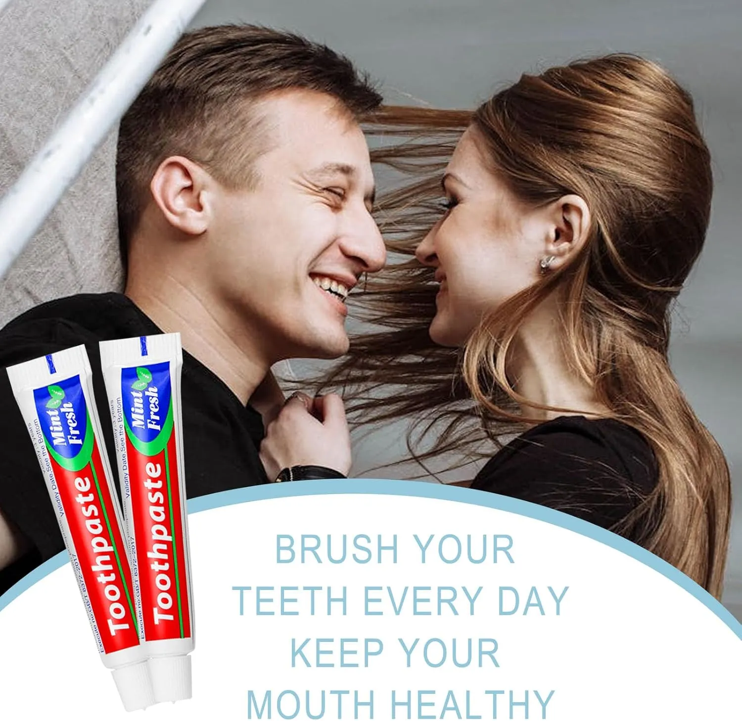 50 Tubes Bulk Travel Size Toothpaste,Extra Small 0.35oz Small Toothpaste Travel Size Bulk 0.8x3.5 inches Peppermint Mini Disposable Toothpaste for Hotel,Guests,Homeless,Charity