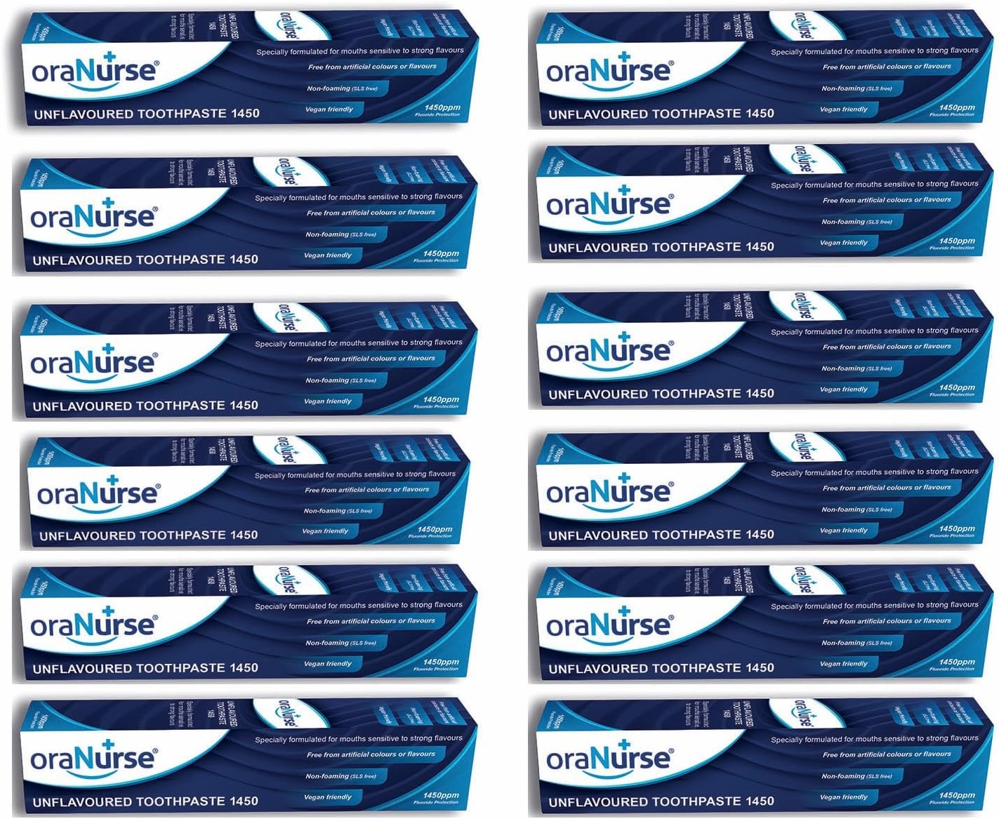 50ml Unflavoured Toothpaste (Pack Of 12)