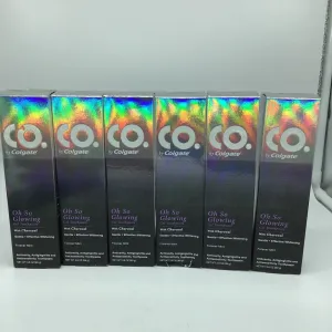 (6) CO by Colgate Oh So Glowing Toothpaste w/ Charcoal Whiten Forever Mint 3.5oz
