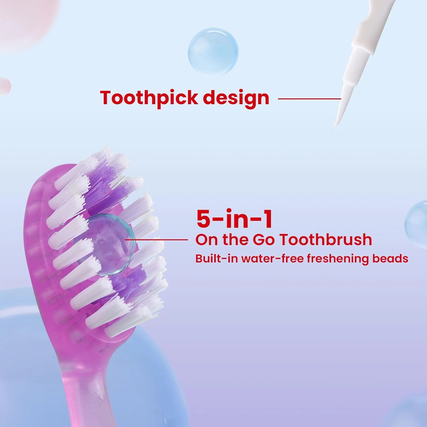 70Pack Mini Disposable Toothbrushes with Toothpaste Tongue Scraper Floss Pick 5-in-1 Single Use Portable Travel Toothbrush Individually Wrapped Box Small Prepasted Travel Toothbrush for Kids Adult ﻿