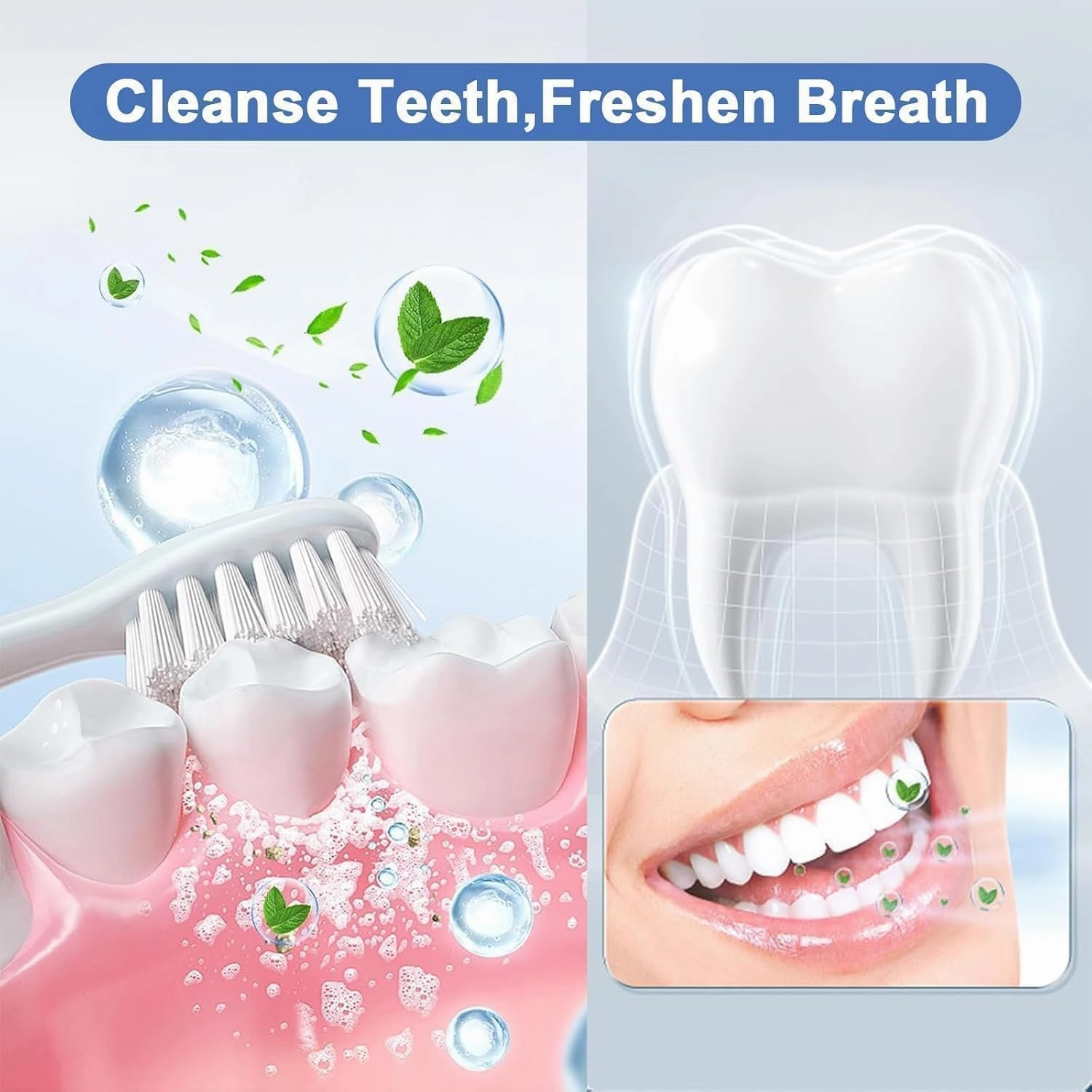 7.5% Hydroxyapatite Toothpastes for Enamel Protection and Tooth Strengthening, 7.5% Hydroxyapatite Whitening Toothpastes - Fluoride-Free, Gentle Mint, Fresh Breath, Daily Use for Oral Health (2)