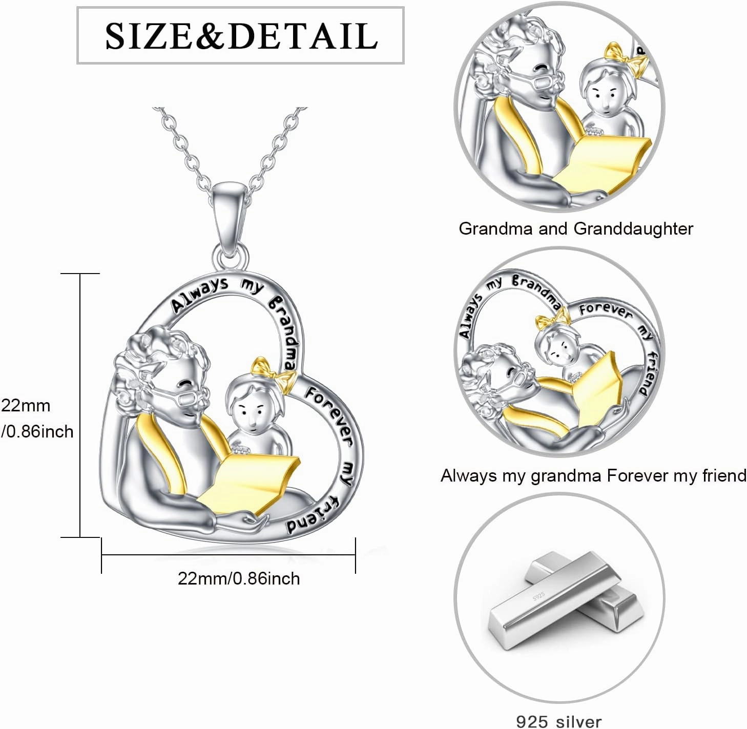 925 Sterling Silver Animal Necklace Elephant/Hummingbird/Horse/Cat/Dog/Fox/Owl Pendant Animal Jewelry Gift for Women