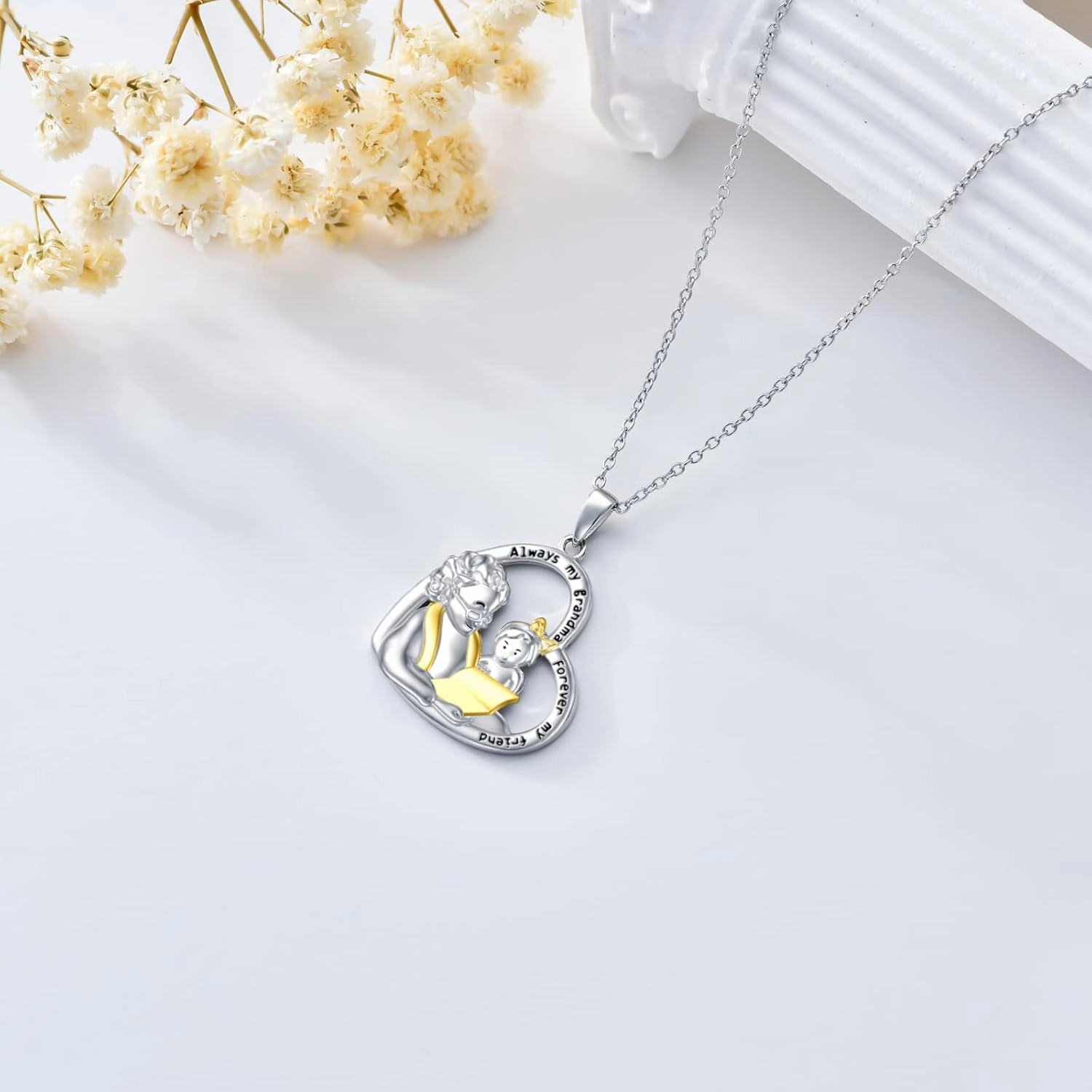 925 Sterling Silver Animal Necklace Elephant/Hummingbird/Horse/Cat/Dog/Fox/Owl Pendant Animal Jewelry Gift for Women