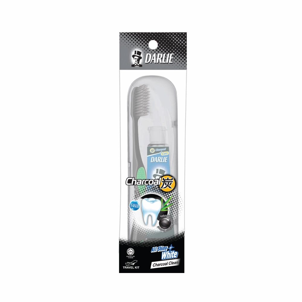 (MR.DIY) DARLIE All Shiny White Charcoal Travel Kit (40g)