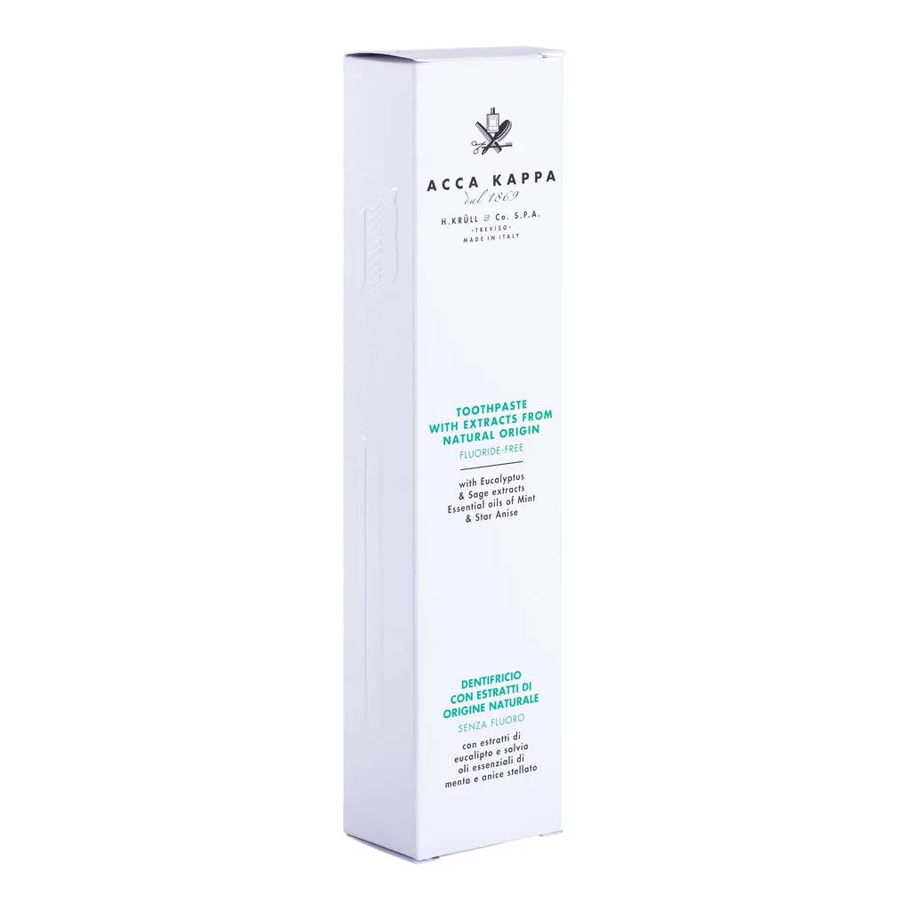 Acca Kappa Natural Fluoride Free Toothpaste, 100 ml