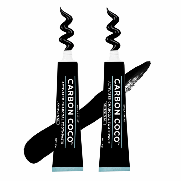 Activated Charcoal Toothpaste fluoride free - Duo Pack