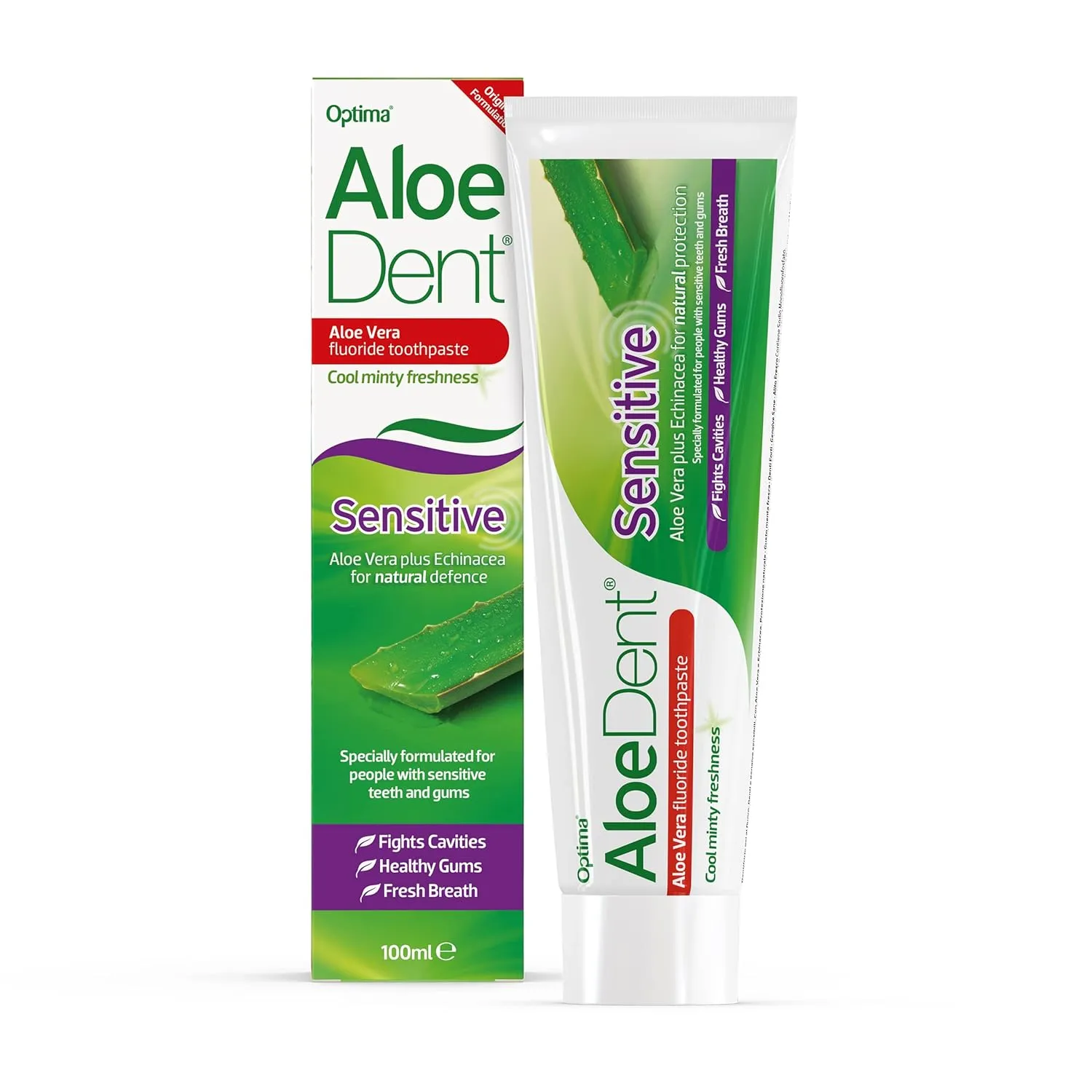 AloeDent Sensitive with Fluoride Toothpaste, 100 ML