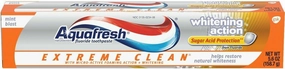 Aqua Fresh Extm White 5.6 Size 5.6z Aquafresh Extreme Clean Whitening Mint Toothpaste - Pack of 3