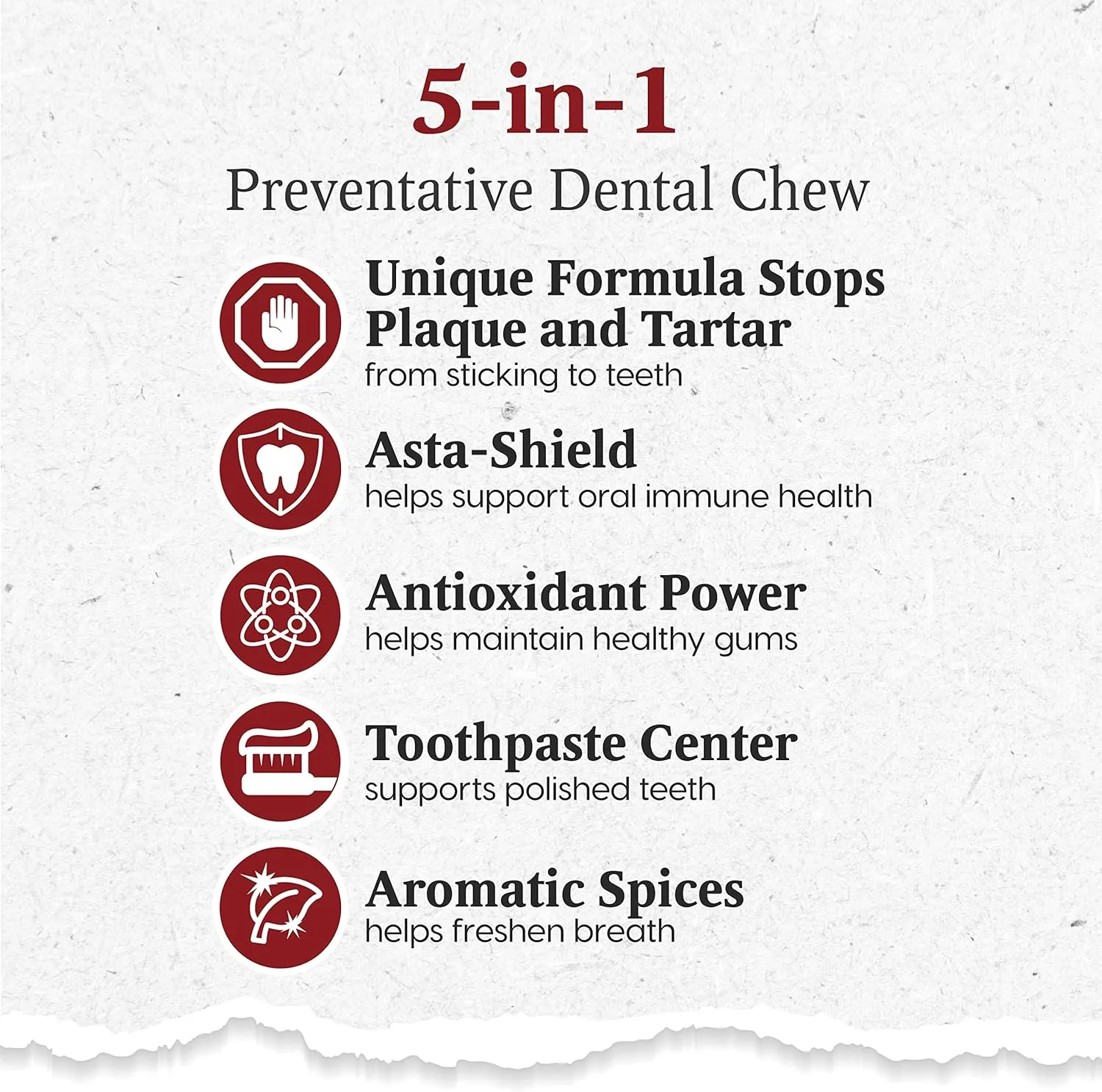 Ark Naturals Protection  Brushless Toothpaste – Large Breeds, 18oz Bag – Dog Dental Chew with Toothpaste Center – Prevent Plaque & Tartar and Freshen Breath with Dental Chews for Dogs