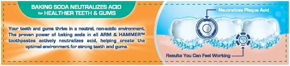 ARM & HAMMER Truly Radiant Whitening & Enamel Strengthening Fluoride Toothpaste, Fresh Mint, 4.3 oz (Pack of 5)