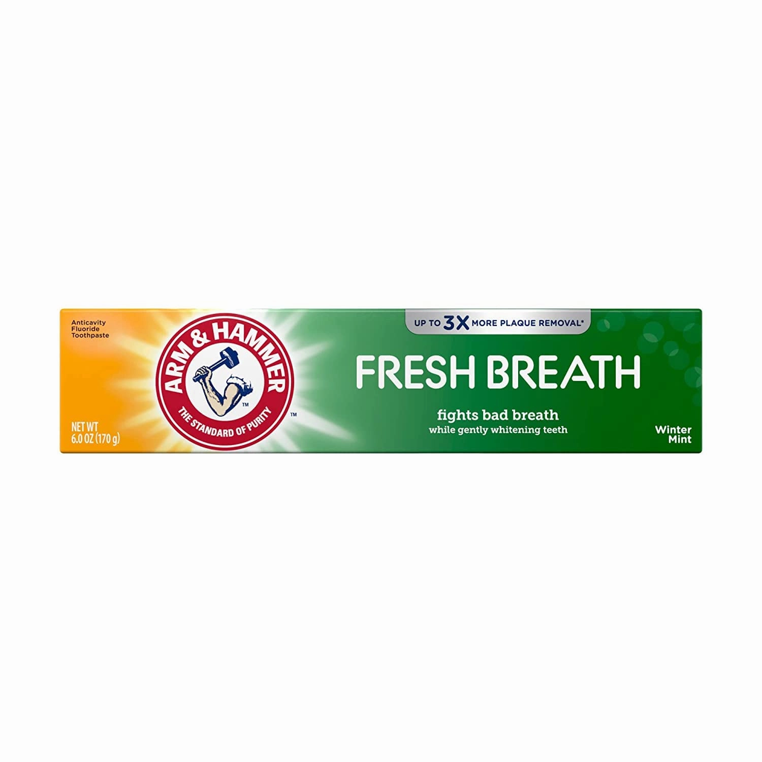 ARM & HAMMER Advance White Baking Soda Toothpaste, Frosted Mint 6 oz (Pack of 4)