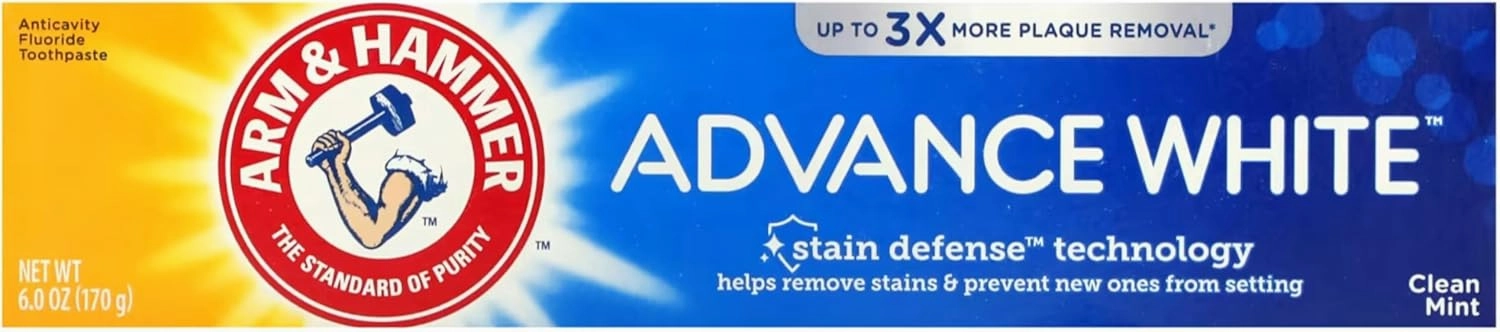 Arm & Hammer Advance White Extreme Whitening Toothpaste Clean Mint - 6 Oz- Pack of 8