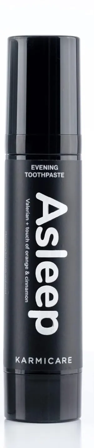 Asleep Nano Hydroxyapatite Toothpaste with Xylitol - Teeth Repair, SLS and Fluoride Free Toothpaste - Remineralizing Night Toothpaste - Medical Charcoal Toothpaste, Cinnamon & Orange, 32 ml