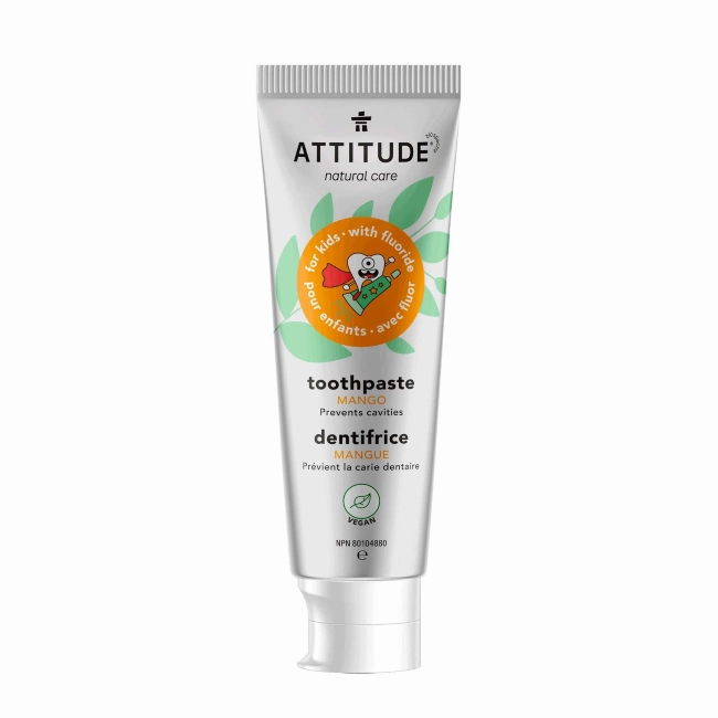 Attitude Kids Toothpaste with Fluoride - Mango