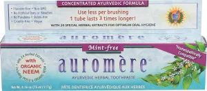 Auromere 6-PACK Mint-Free Ayurvedic Toothpaste
