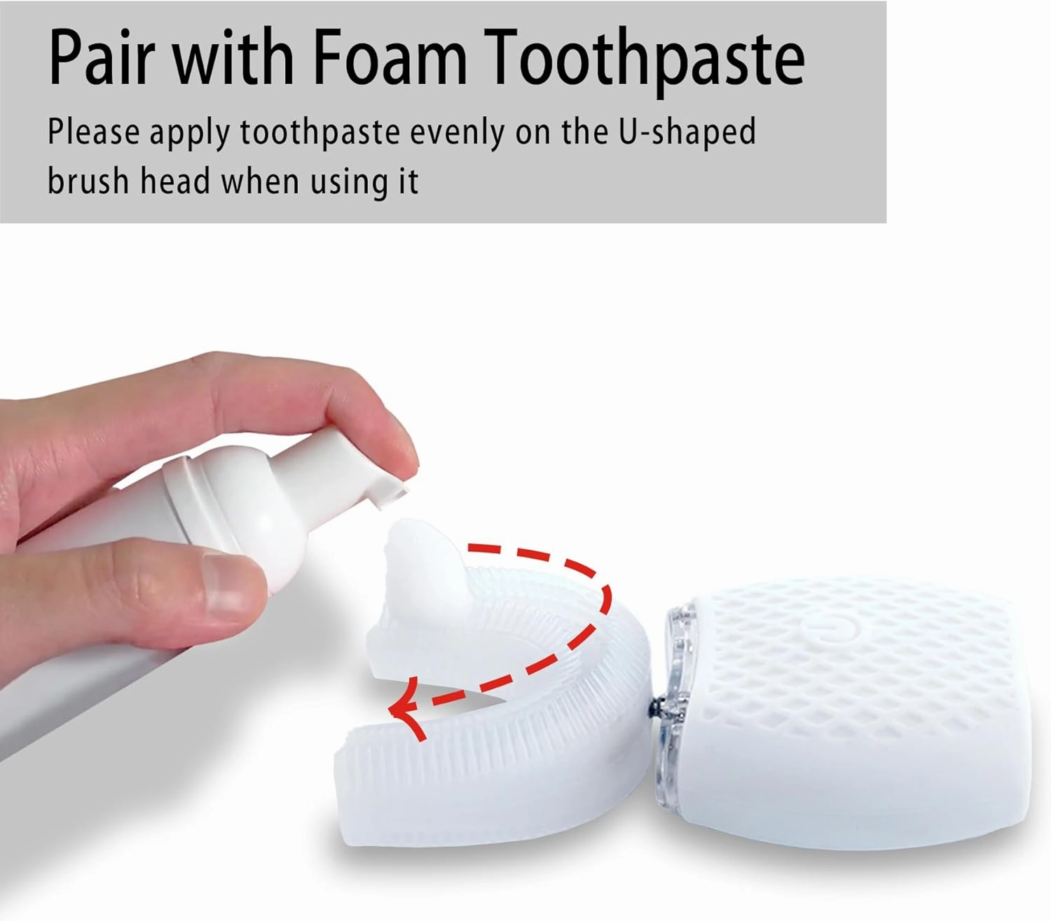 Automatic Toothbrush for Adults - Ultrasonic Electric Toothbrush 30s Timer, Soft Bristles, Wireless Charging Washable Portable for Travel & Home Use Dual-use(White, M)
