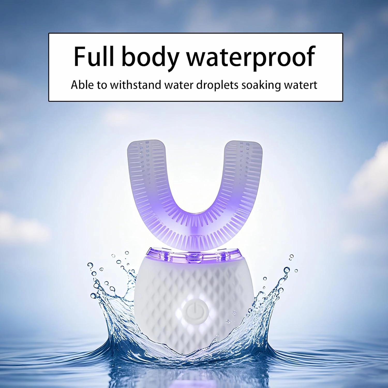 Automatic Toothbrush for Adults - Ultrasonic Electric Toothbrush 30s Timer, Soft Bristles, Wireless Charging Washable Portable for Travel & Home Use Dual-use(White, M)