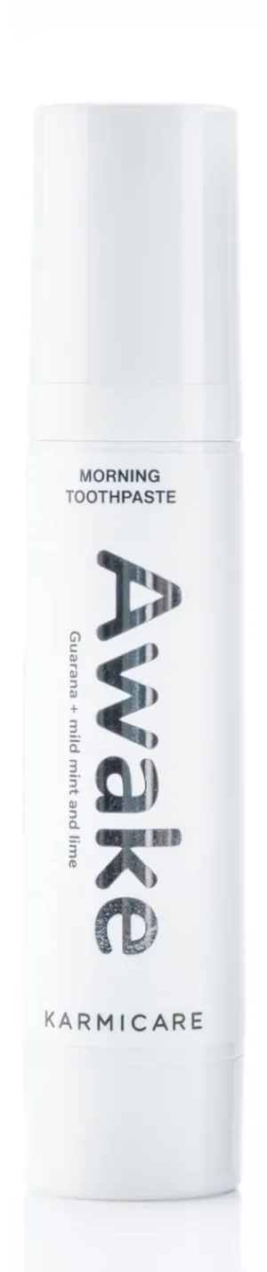 Awake Nano Hydroxyapatite Toothpaste with Xylitol - Zero Sensitivity, Teeth Whitening, SLS and Fluoride Free - Remineralizing Morning Toothpaste, Mild Mint & Lime, 32 ml