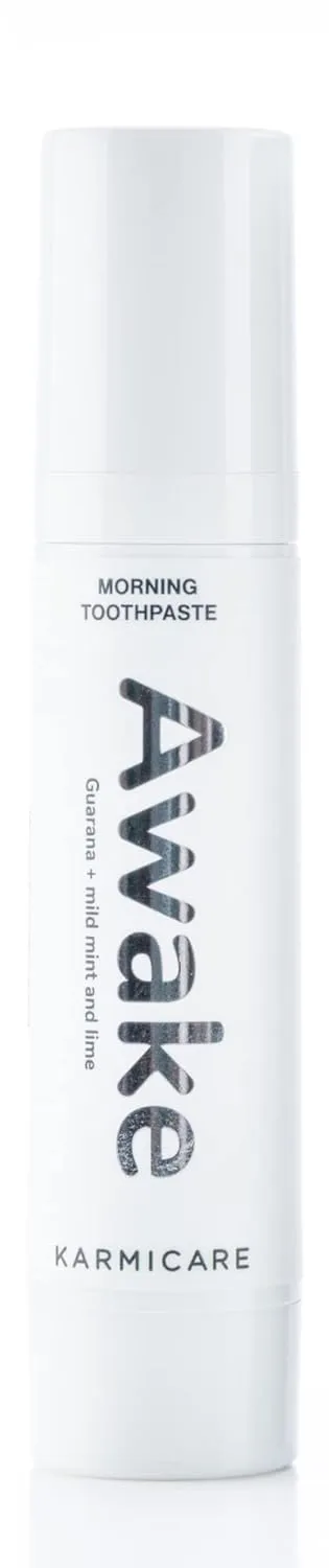 Awake Nano Hydroxyapatite Toothpaste with Xylitol - Zero Sensitivity, Teeth Whitening, SLS and Fluoride Free - Remineralizing Morning Toothpaste, Mild Mint & Lime, 32 ml