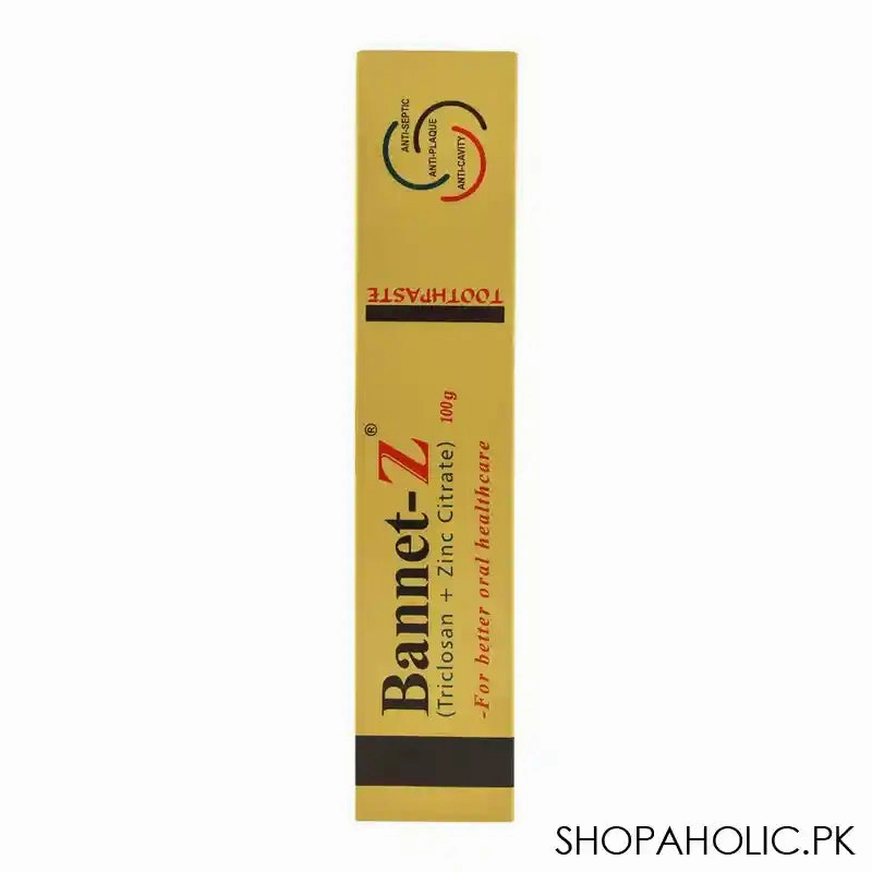 Bannet-Z Toothpaste, Anti-Septic, Anti-Plaque, Anti-Cavity, 100g
