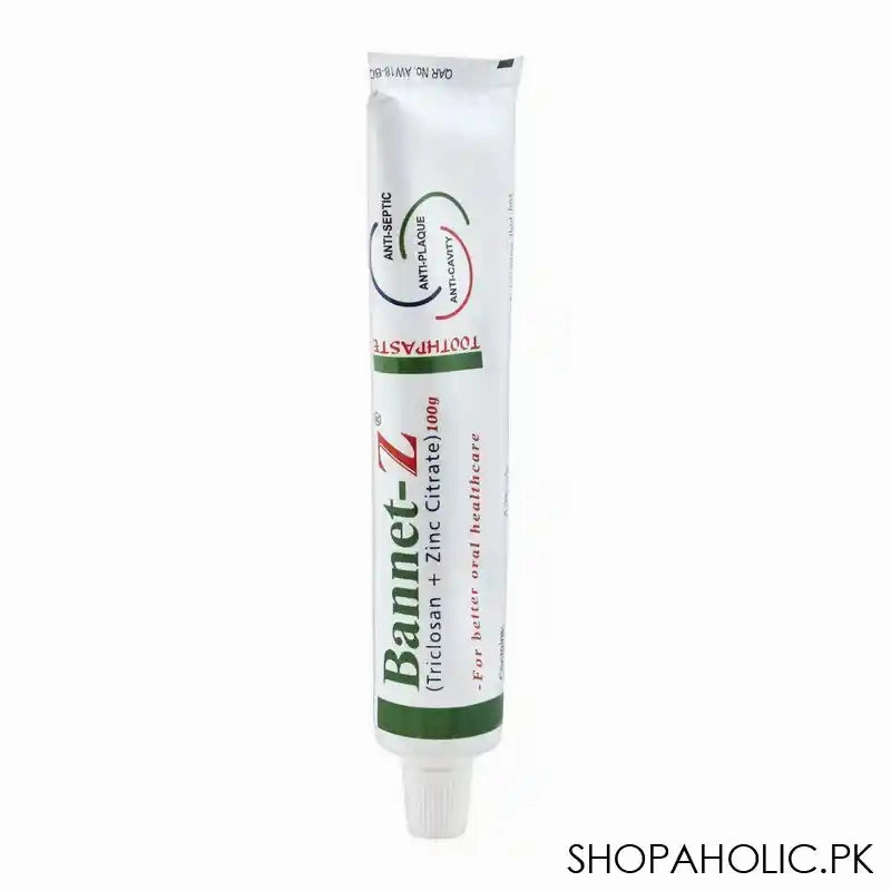 Bannet-Z Toothpaste, Anti-Septic, Anti-Plaque, Anti-Cavity, 100g