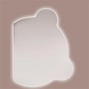 Bathroom Mirror, Modern Anti-Fog Makeup Mirror Dimmable Smart with Touch Switch for Home Decoration(C,60 * 75CM)