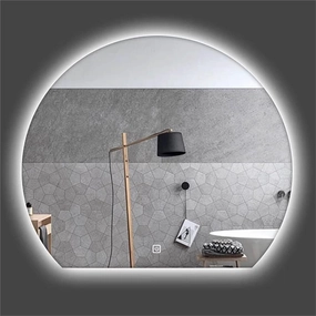 Bathroom Mirror, Smart Mirror, Stepless Dimming, with Light, Anti-Fog Makeup Mirror(White Light,540 * 600mm)