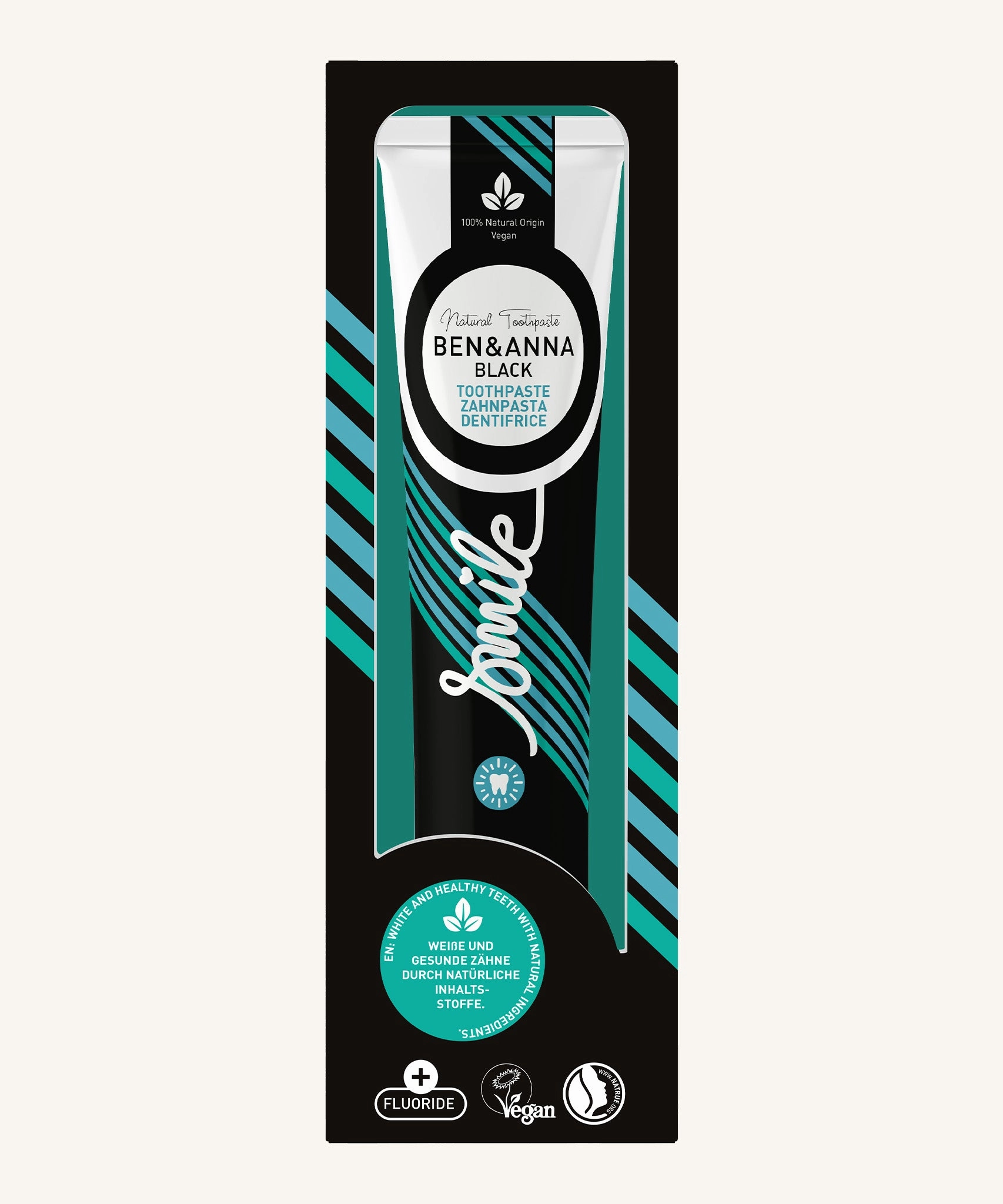 Ben & Anna Fluoride Toothpaste - Activated Charcoal