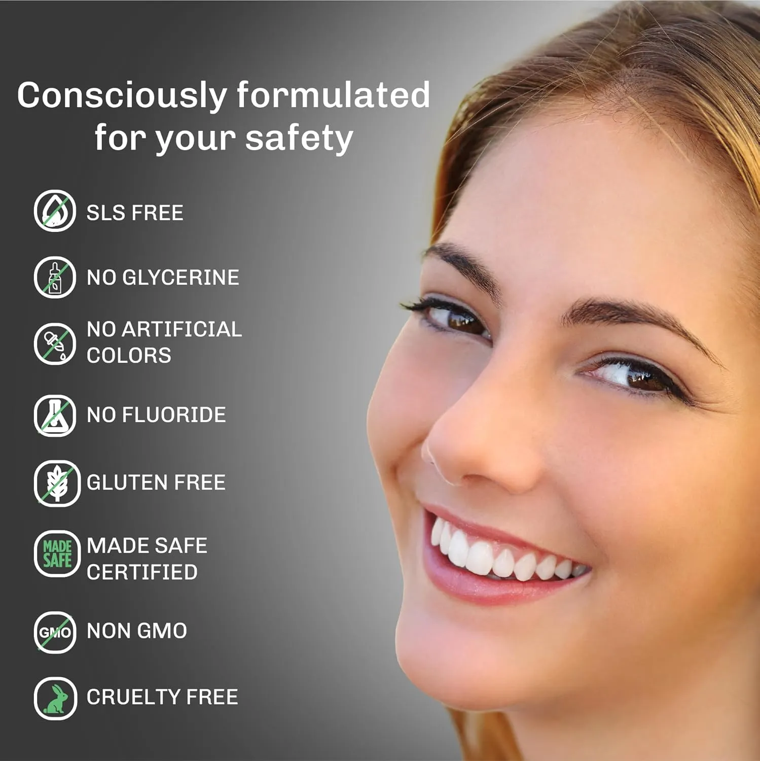 BENTODENT Fluoride Free Organic Charcoal Toothpaste with Bentonite Clay for Teeth Whitening- Natural Sensitive Teeth Whitening Toothpaste, Vegan, Travel