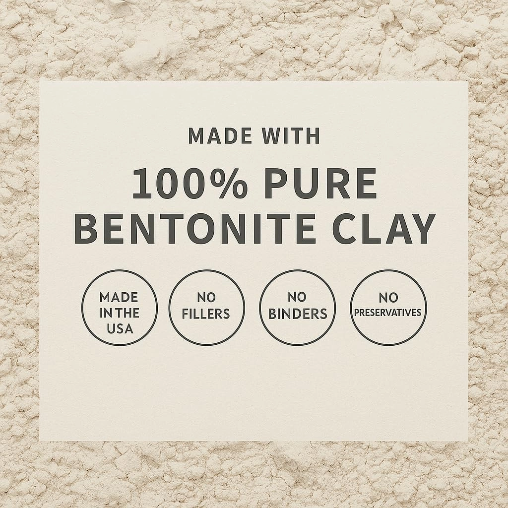 Bentonite Clay Powder (5lb) | Bentonite Clay Mask For Face, Body, Feet, Hair & More | Deep Pore Cleansing | Clay Mask for Acne & Oily Skin | DIY Face Mask Beauty for Women & Men