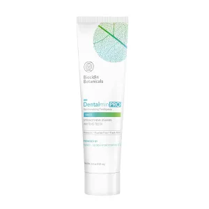 Biocidin Dentalmin Pro Remineralizing Toothpaste - Fluoride Free, Teeth Whitening Toothpaste - with Enamel-Strengthening Hydroxyapatite & Prebiotic, 5 Botanical Blend (3.4 oz)
